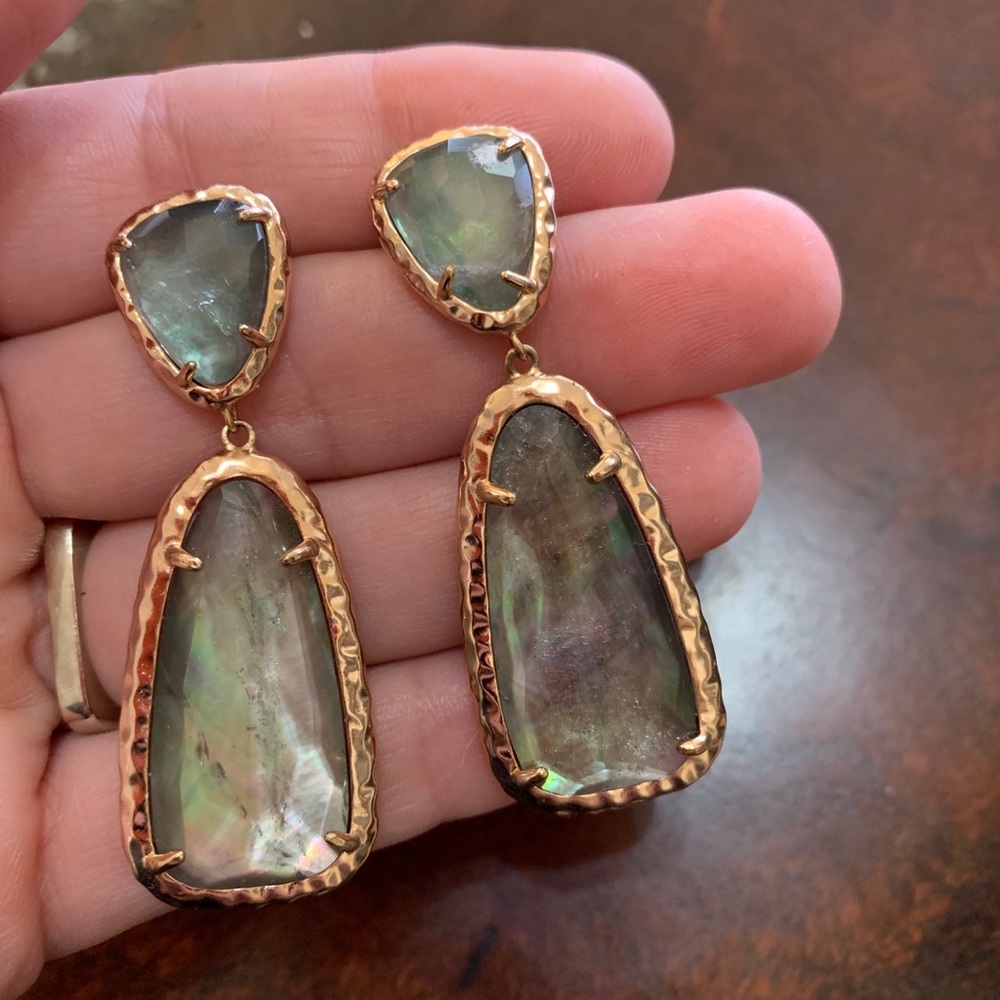 Kendra Scott gold earrings